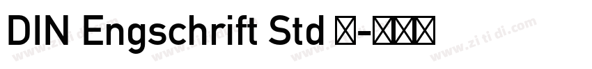 DIN Engschrift Std 常字体转换
